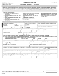 OPM Form SF-86 Questionnaire for National Security Positions, Page 17