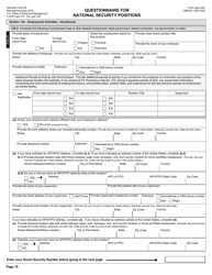 OPM Form SF-86 Questionnaire for National Security Positions, Page 18