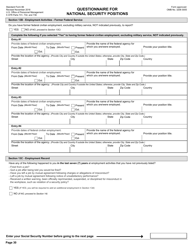 OPM Form SF-86 Questionnaire for National Security Positions, Page 33