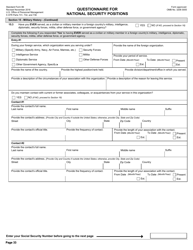 OPM Form SF-86 Questionnaire for National Security Positions, Page 36