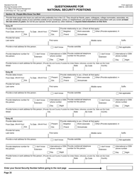 OPM Form SF-86 Questionnaire for National Security Positions, Page 38