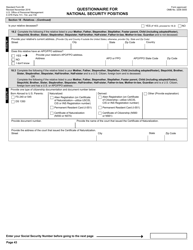 OPM Form SF-86 Questionnaire for National Security Positions, Page 46