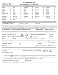 OPM Form SF-86 Questionnaire for National Security Positions, Page 4