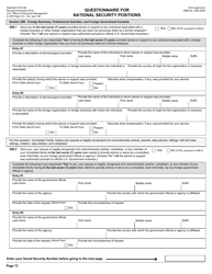 OPM Form SF-86 Questionnaire for National Security Positions, Page 76