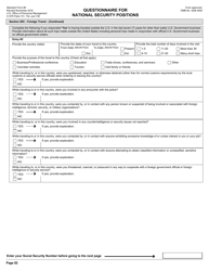 OPM Form SF-86 Questionnaire for National Security Positions, Page 85