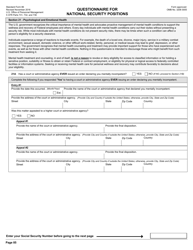 OPM Form SF-86 Questionnaire for National Security Positions, Page 88