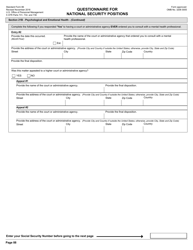 OPM Form SF-86 Questionnaire for National Security Positions, Page 91