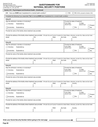 OPM Form SF-86 Questionnaire for National Security Positions, Page 92