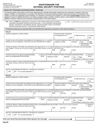 OPM Form SF-86 Questionnaire for National Security Positions, Page 93