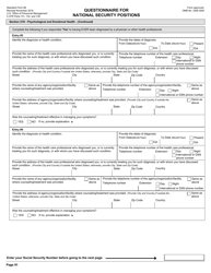 OPM Form SF-86 Questionnaire for National Security Positions, Page 94