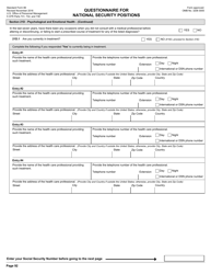 OPM Form SF-86 Questionnaire for National Security Positions, Page 95