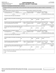 OPM Form SF-86 Questionnaire for National Security Positions, Page 97