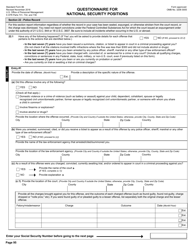 OPM Form SF-86 Questionnaire for National Security Positions, Page 98