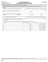 OPM Form SF-86 Questionnaire for National Security Positions, Page 9