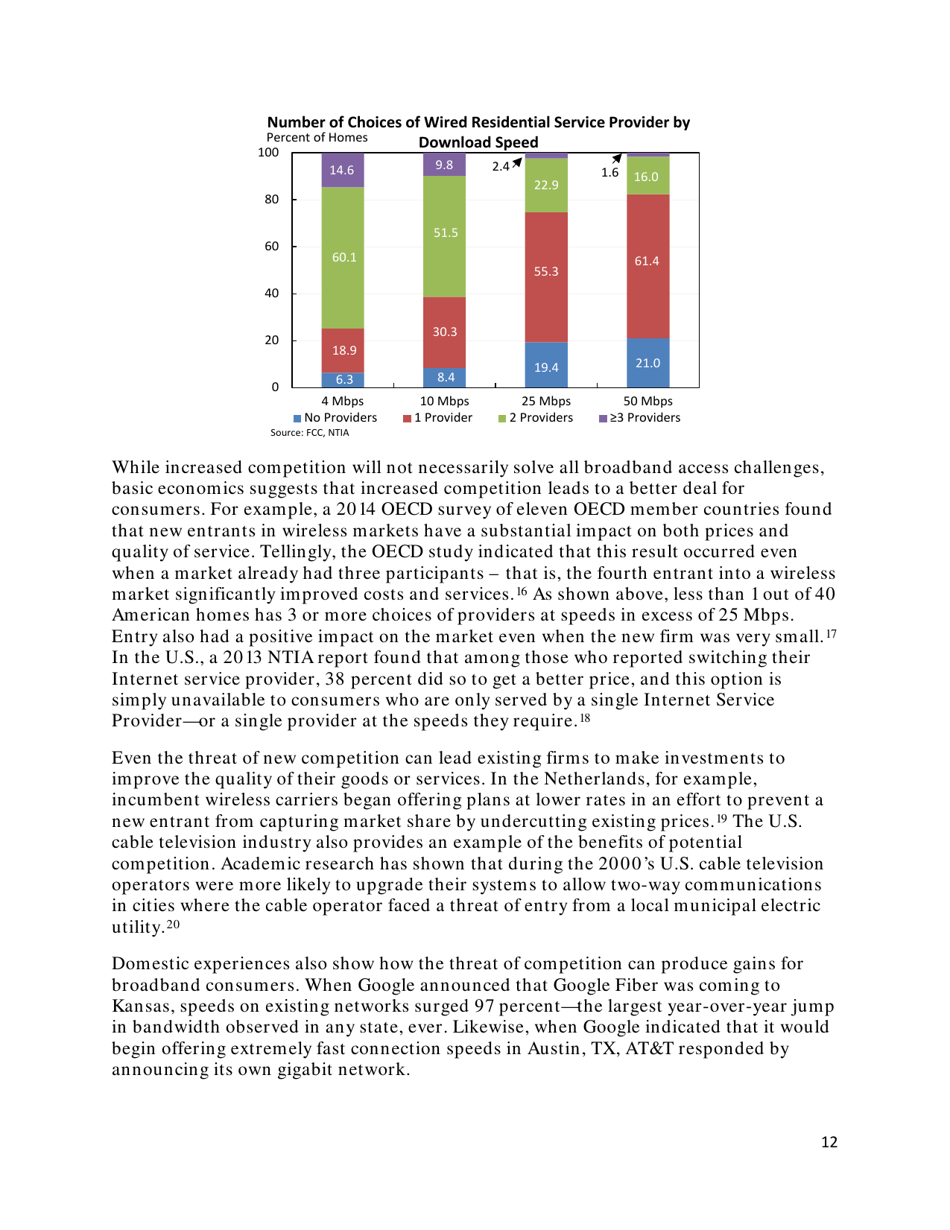 Community-Based Broadband Solutions: the Benefits of Competition and Choice for Community Development and Highspeed Internet Access, Page 12