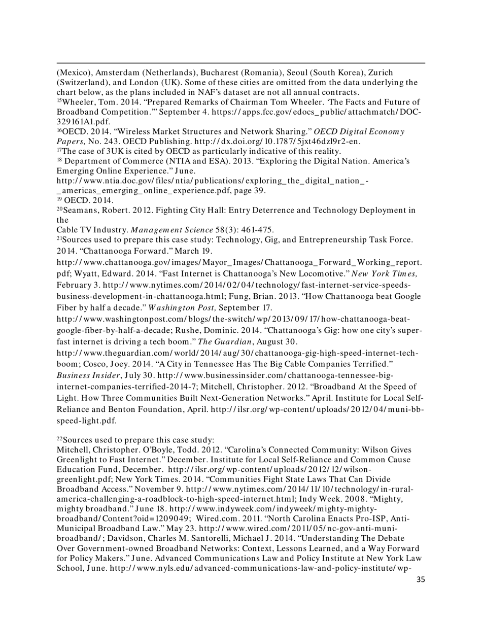 Community-Based Broadband Solutions: the Benefits of Competition and Choice for Community Development and Highspeed Internet Access, Page 35