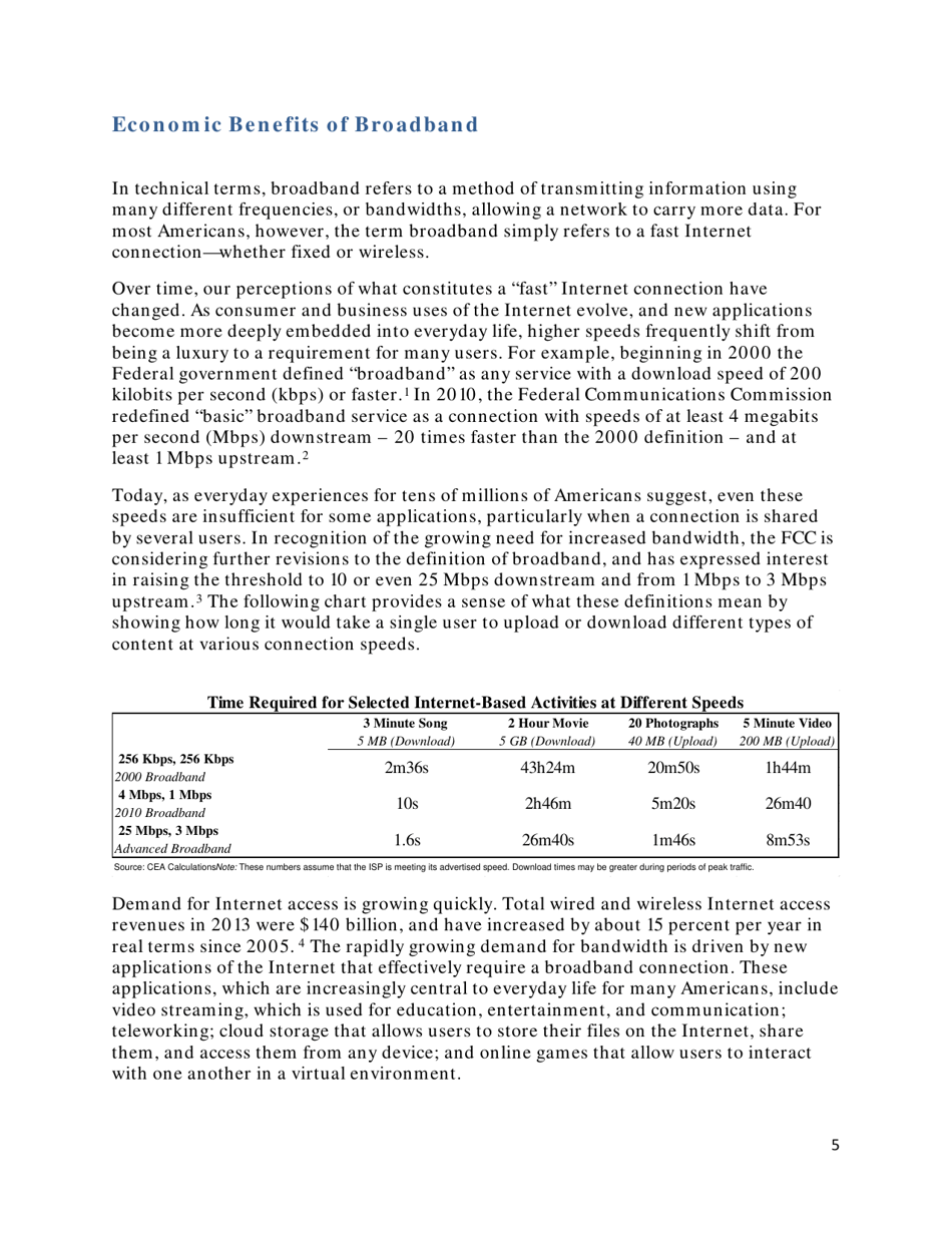 Community-Based Broadband Solutions: the Benefits of Competition and Choice for Community Development and Highspeed Internet Access, Page 5