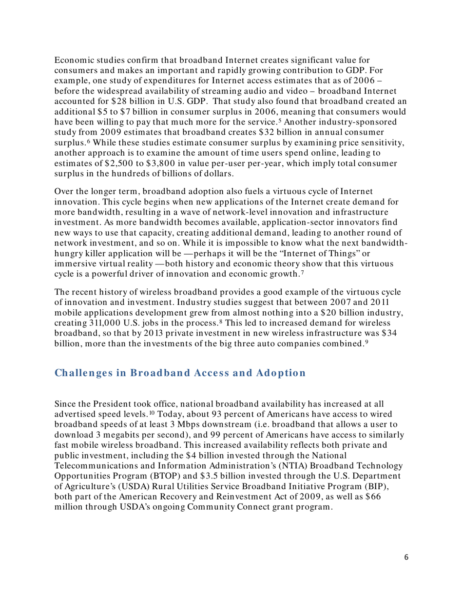 Community-Based Broadband Solutions: the Benefits of Competition and Choice for Community Development and Highspeed Internet Access, Page 6