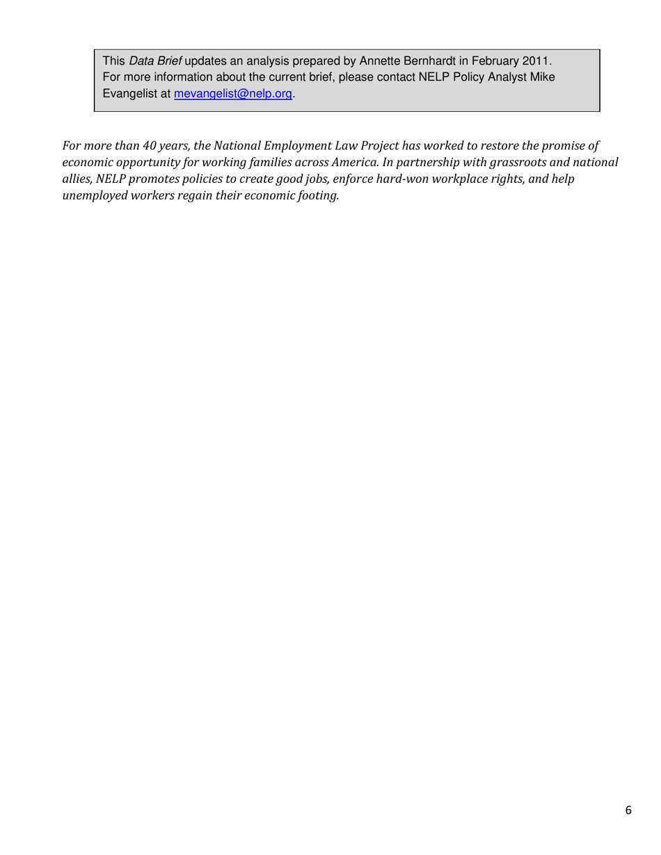 The Low-Wage Recovery - National Employment Law Project, Page 6