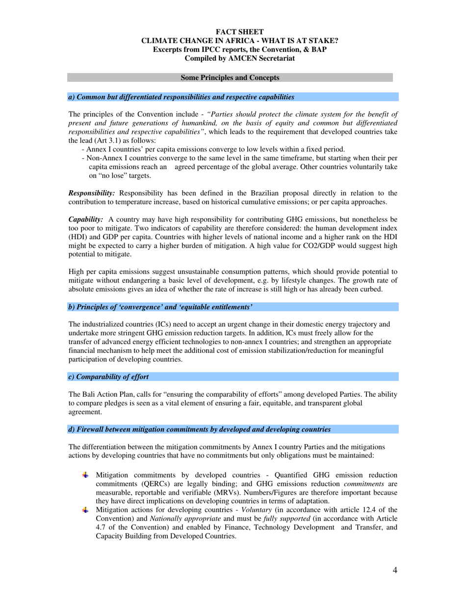 Fact Sheet: Climate Change in Africa - What Is at Stake? - Intergovernmental Panel on Climate Change, Page 4