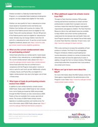 National School Lunch Program (Nslp) Fact Sheet, Page 2