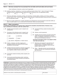 Form ST-121 Exempt Use Certificate - New York, Page 2