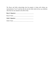 Generic Bill of Sale Form - Tennessee, Page 2