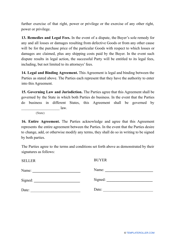 Sales Contract Template, Page 3