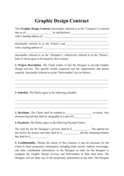 Graphic Design Contract Template Download Printable Pdf Templateroller
