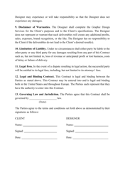 Graphic Design Contract Template, Page 3