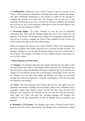 &quot;Web Design Contract Template&quot;, Page 2