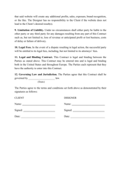 &quot;Web Design Contract Template&quot;, Page 3