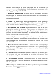 &quot;Payment Agreement Template&quot;, Page 2