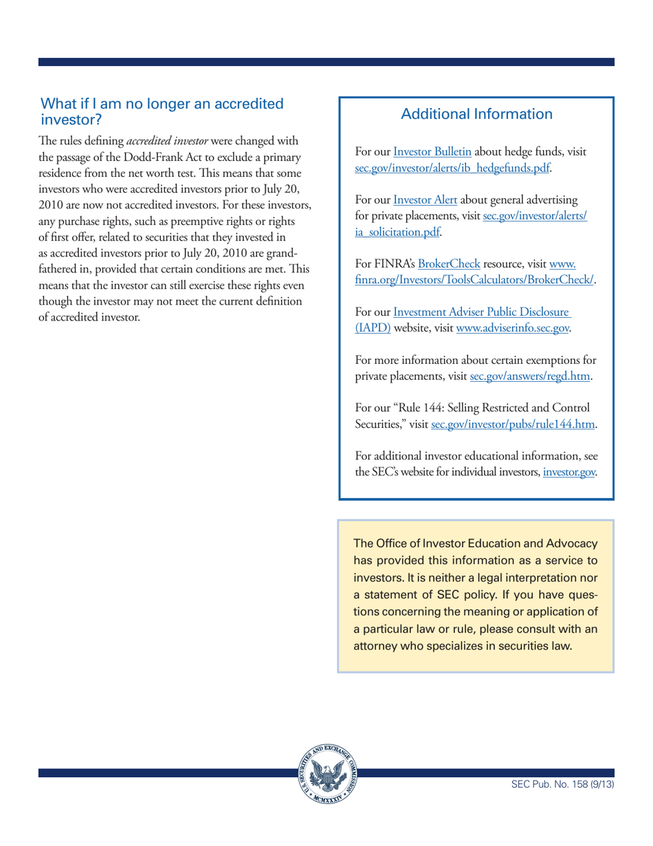 Investor Bulletin: Accredited Investors, Page 3
