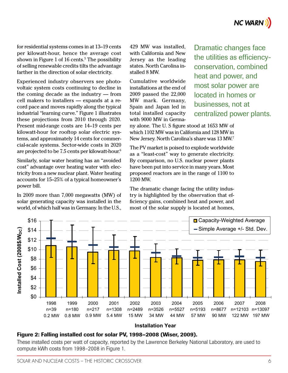 Solar and Nuclear Costs - the Historic Crossover, Page 6
