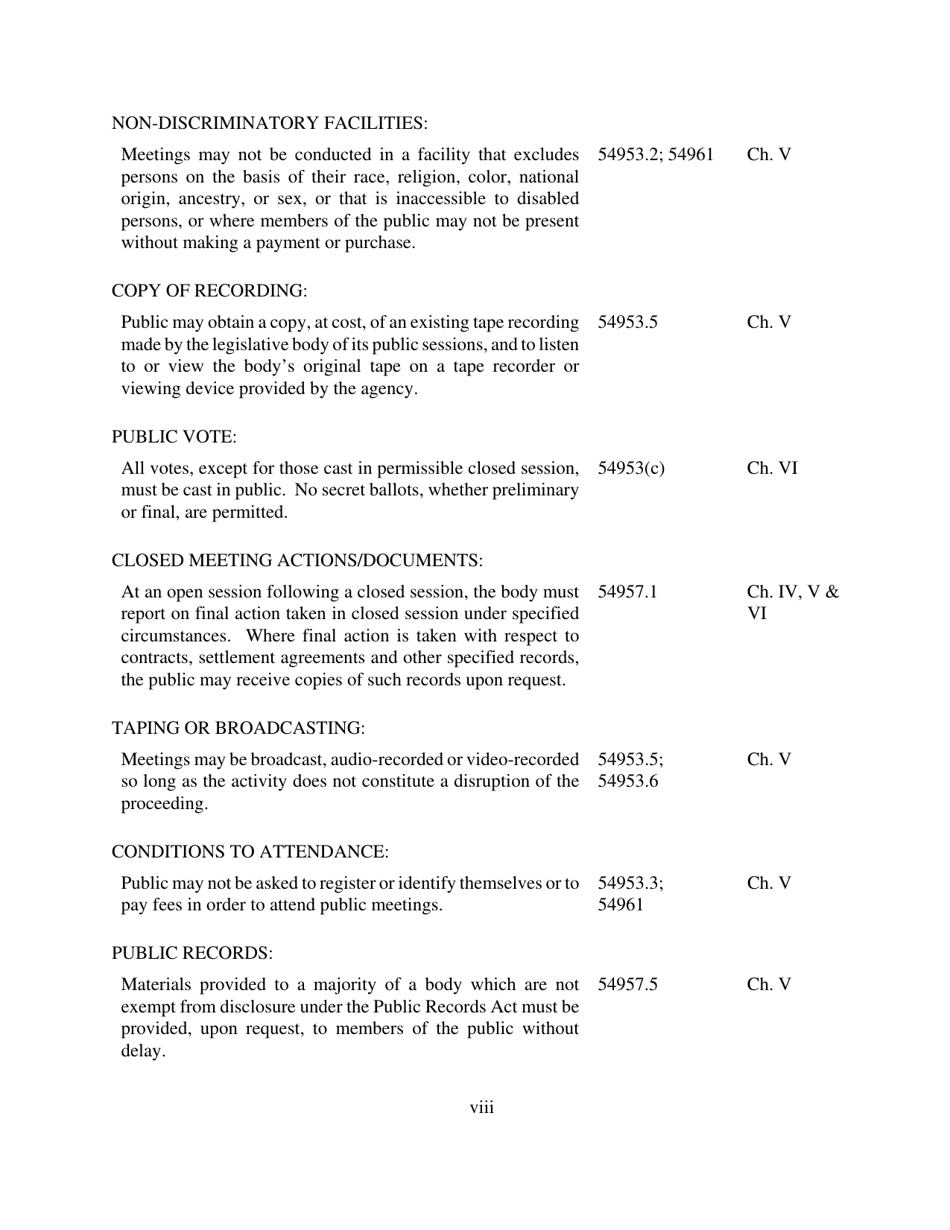 The Brown Act: Open Meetings for Legislative Bodies - California, Page 11