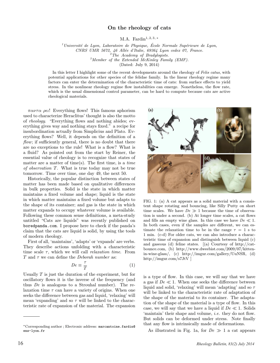 Rheology Bulletin (Volume 83 Number 2) - the Society of Rheology, Page 16