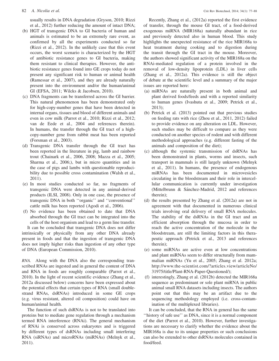 An Overview of the Last 10 Years of Genetically Engineered Crop Safety Research, Page 7