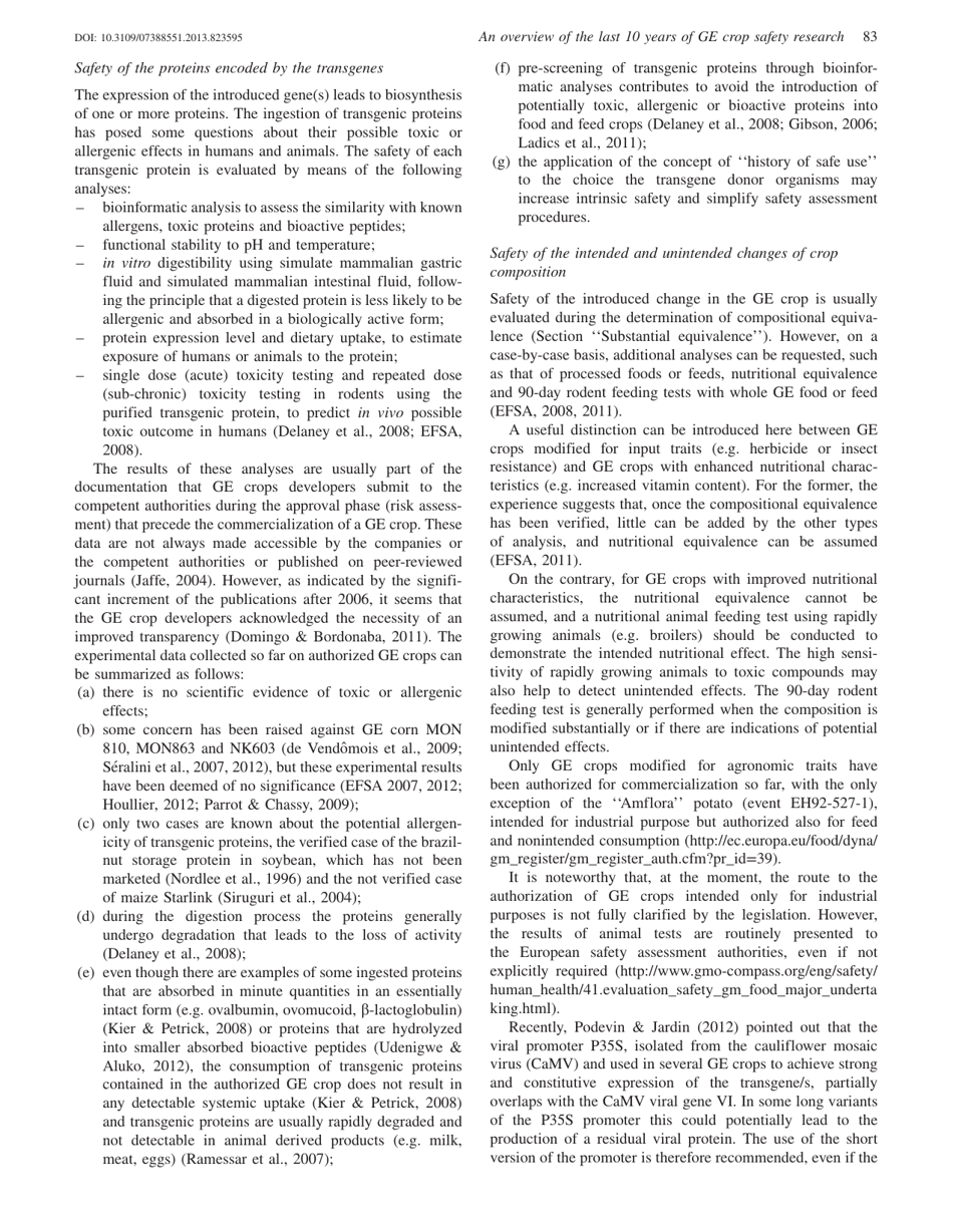 An Overview of the Last 10 Years of Genetically Engineered Crop Safety Research, Page 8