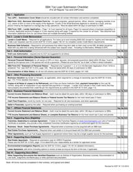 Document preview: SBA 7(A) Loan Submission Checklist (For All Regular 7(A) and Caplines)