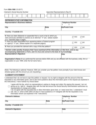 Form SSA-1560 Petition for Authorization to Charge and Collect a Fee for Services Before the Social Security Administration, Page 5