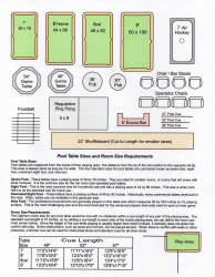 Game Room Planning Chart Template, Page 2