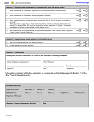 Application for Bona Fide Farmer Status Property Assessment - Prince Edward Island, Canada, Page 4