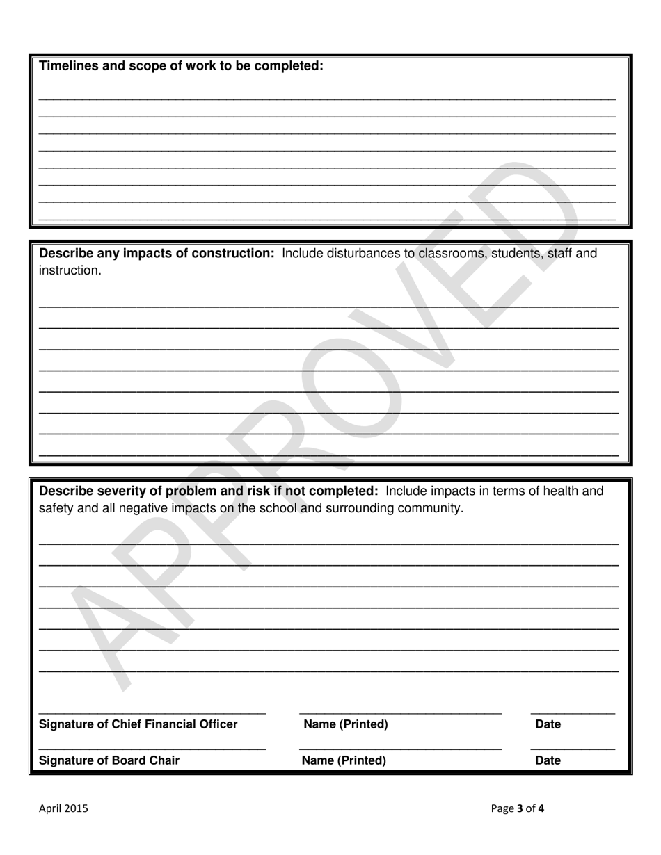 Emergent Funding Program Application Form - Saskatchewan, Canada, Page 3
