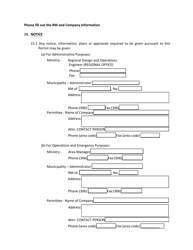 Utility Permit Application - Saskatchewan, Canada, Page 3