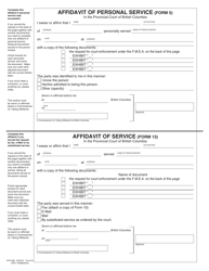 FMEA Form 23 (PFA068) Request for Court Enforcement Under the Family Maintenance Enforcement Act - British Columbia, Canada, Page 7
