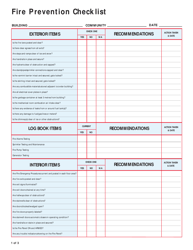 Fire Prevention Checklist - Northwest Territories, Canada, Page 2