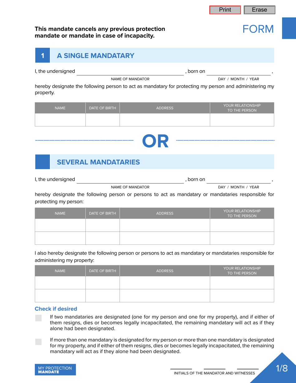 Protection Mandate - Quebec, Canada, Page 15