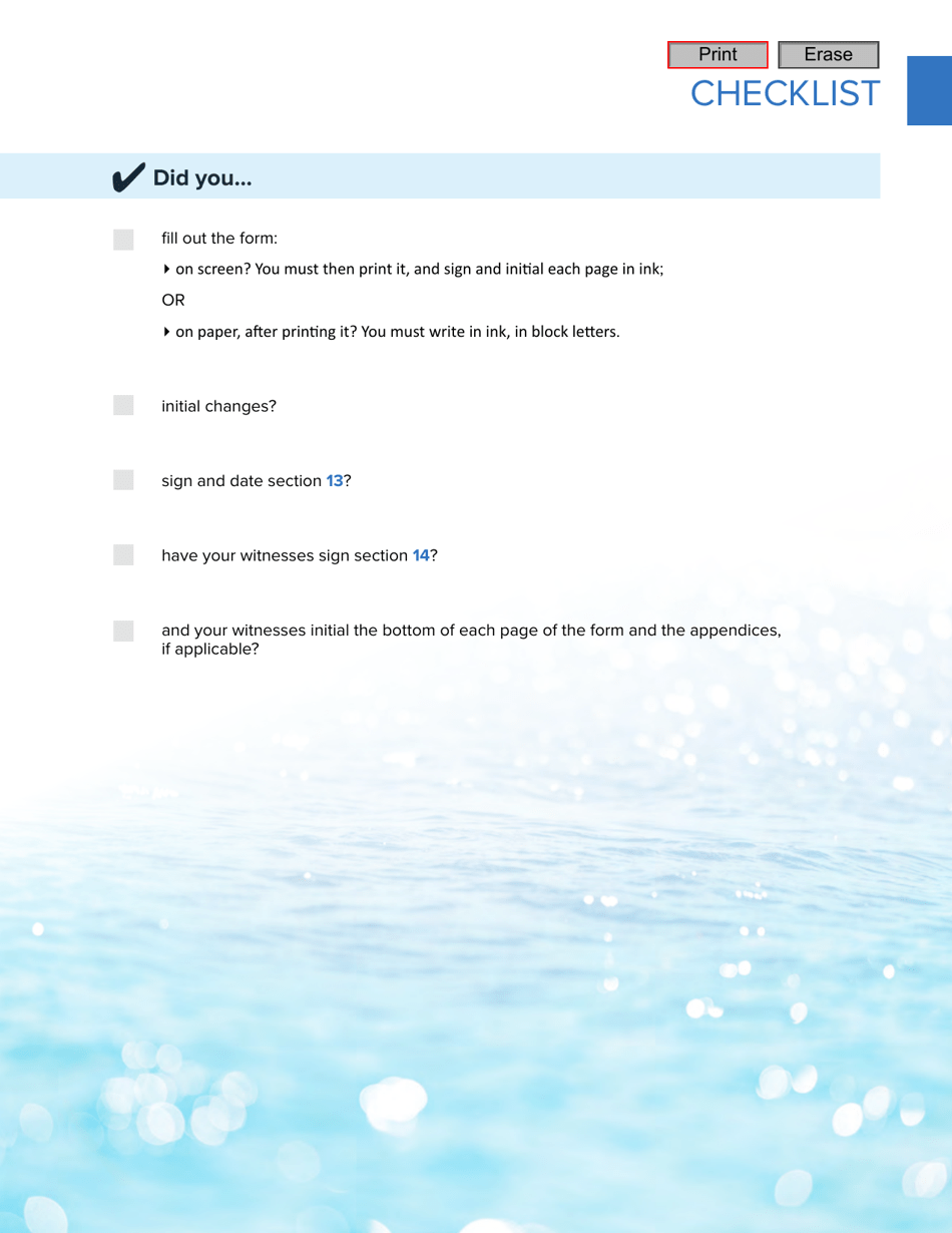 Protection Mandate - Quebec, Canada, Page 23