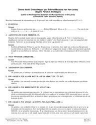 Form 11781 Model Opening Statement - Listing of Basic Rights and Advisements (Criminal and Traffic Sessions) - New Jersey (Haitian Creole), Page 2